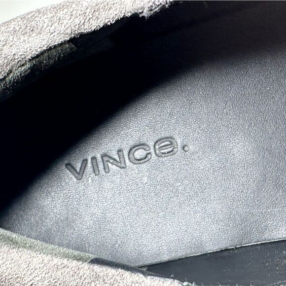 Vince Preston Suede Slip-On Sneaker in Dark Gray Steel Size 8 - Picture 2 of 11